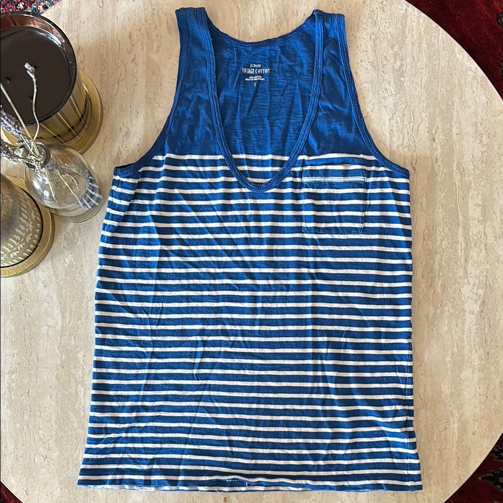 J. Crew Vintage Cotton Shirt in Blue